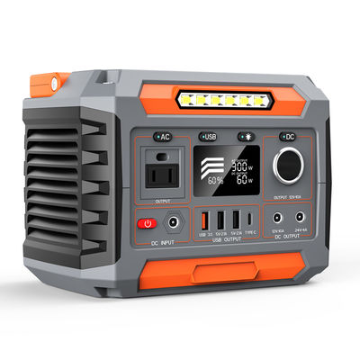 Lithium Battery Portable Camping Power Supply 300W Dc output ABS Plastic Material